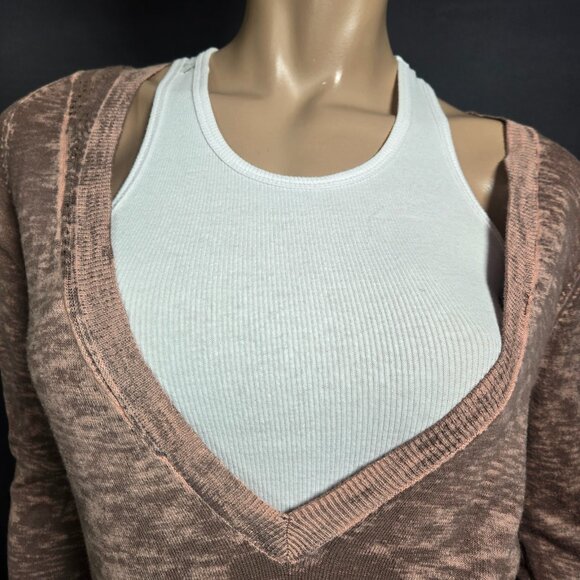 Vintage Diesel Womens Sweater Size XS Thin Knit V neck Grunge Indie Sleaze - Picture 4 of 14